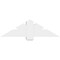 Ekena Millwork Kennewick Architectural Grade PVC Gable Bracket, 48"W x 14"H x 6"D x 6"F, 7/12 Pitch GBP048X14X0606KEN00 - alternate 2